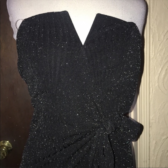 SHINY BLACK DRESS BRAND NEW🖤🤍🖤🤍 - Picture 3 of 5